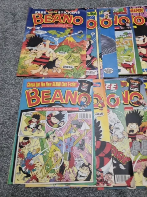 Beano Magazine Comics No. 3077 - 3097 Year 2001 17 Comics *4 Missing* 2