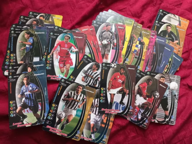 football champions 2001/02 Lotto 54 Carte Tutte Diverse