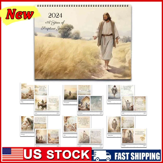 JESUS CHRIST 2024 Calendars 2024 Christian Faith Jesus Monthly Wall
