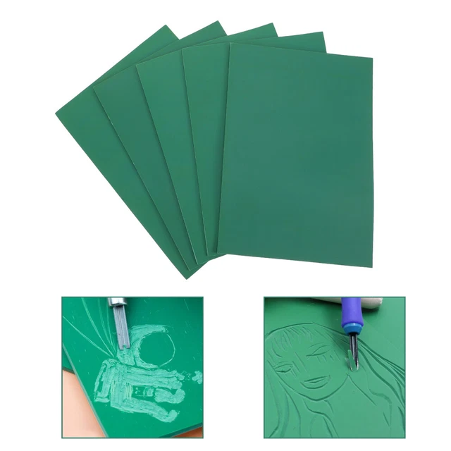 Incisione foglio di gomma PVC intaglio stampa a blocchi stampa linoleum