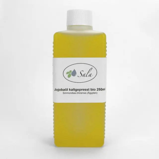 Sala Jojobaöl kaltgepresst gelb Jojoba Öl BIO 250 ml HDPE Flasche