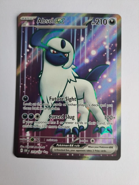 Pokemon Card - Absol EX - 214/197 - Full Art Ultra Rare - Obsidion Flames