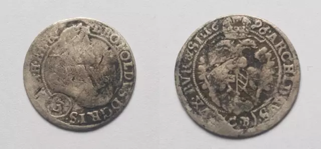 3 Kreuzer 1696 Leopold I 1658 – 1705 Haus Habsburg Silber Münze