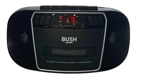 Bush CD Radio Cassette Boombox - Nero/Argento