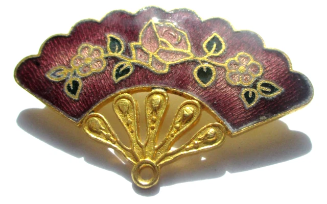 BROCHE COULEUR VIEIL or camée porcelaine peint paysage ancien bijou vintage 2471 EUR 28,00 - FR