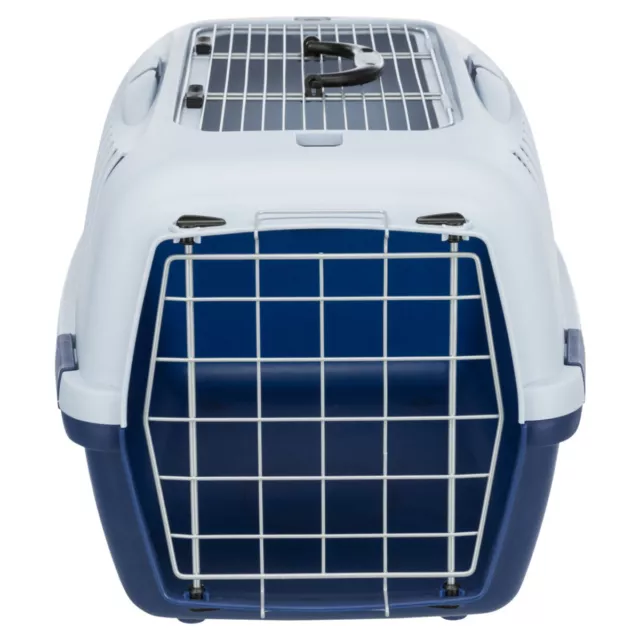 Trixie Transportbox Capri 3 Open Top dunkelblau/hellblau für Hunde Katzen 3