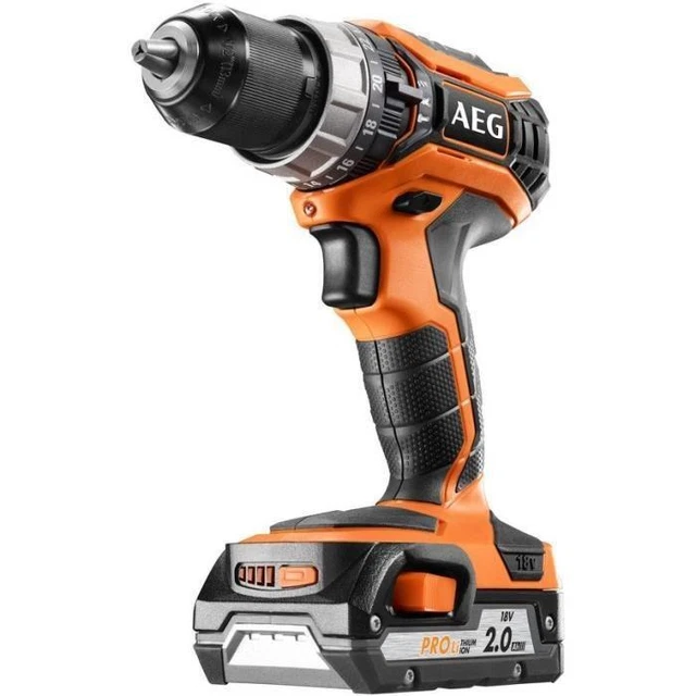 AEG POWERTOOLS Perceuse percussion 18V 2 batteries lithium 2.0Ah