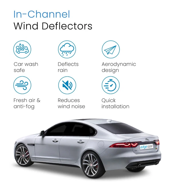 JAGUAR XF X260 MK2 2015onwards 5 Door Saloon Wind Deflectors 4pc