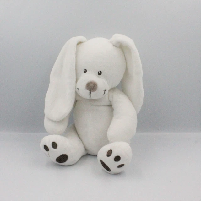 Doudou lapin blanc marron SIMBA TOYS KIABI - 24766