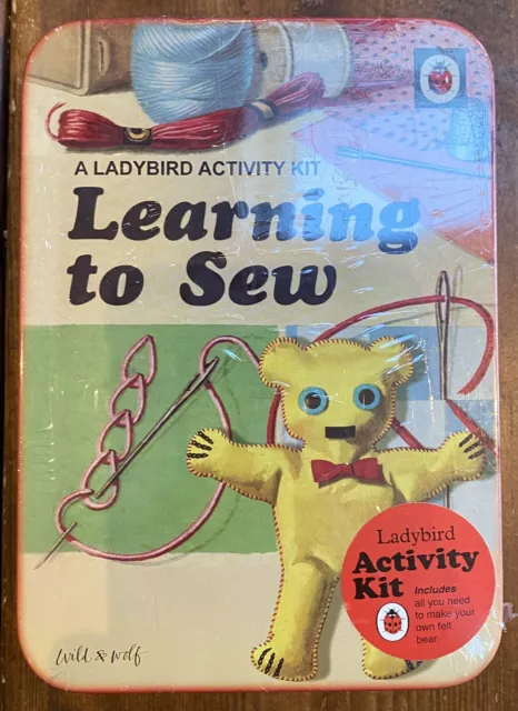 Ladybird Aprender a Coser Kit de Actividades Regalo Perfecto Oso de Fieltro TOTALMENTE NUEVO