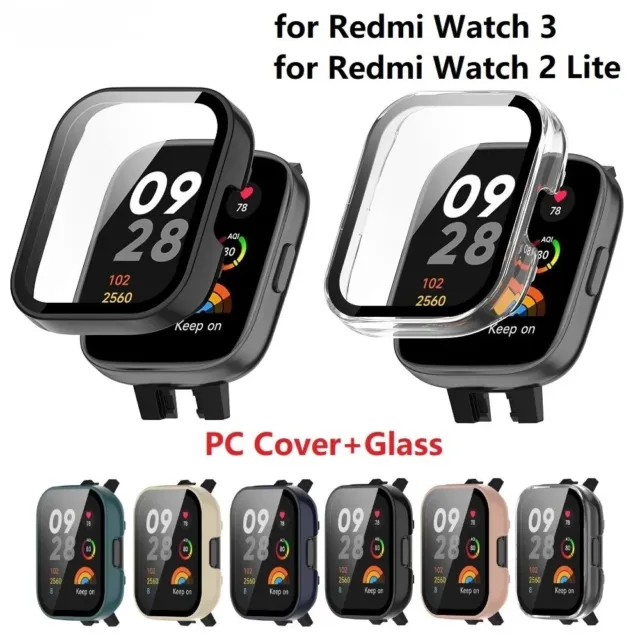 For Xiaomi Redmi Watch 4 3 2 Lite Tempered Glass Screen Protector  Case Cover