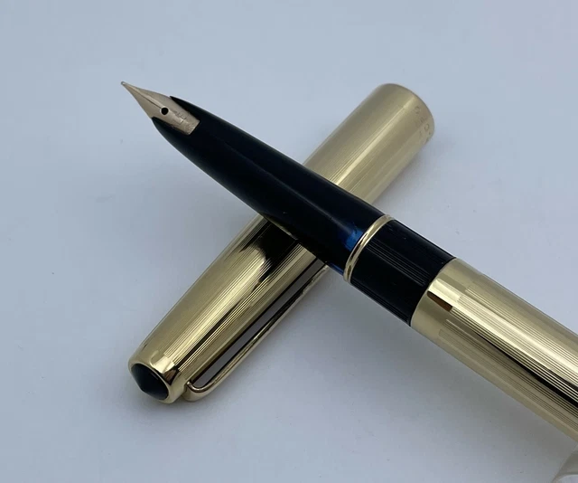 VINTAGE LALEX GOLD Plated Fountain Pen 14K Gold Nib 139.70 PicClick