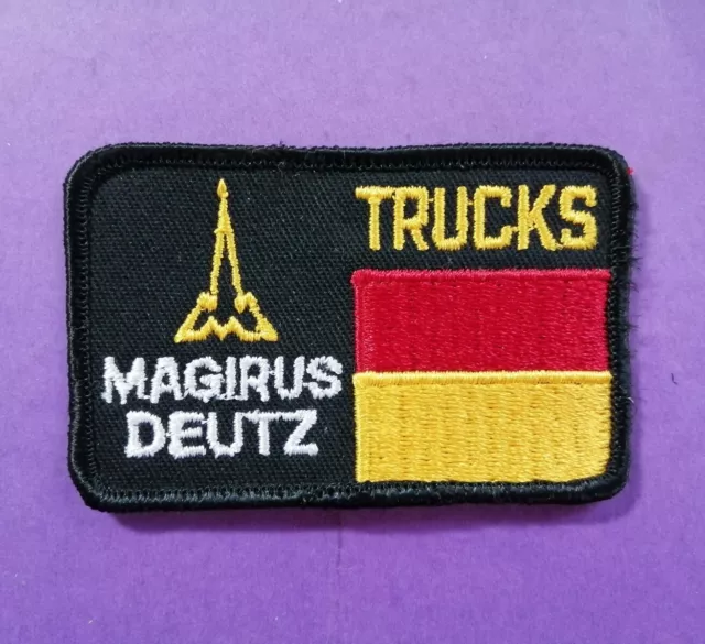 alter Aufnäher Magirus Deutz LKW Truck Lastwagen Fernfahrer, 5x8cm