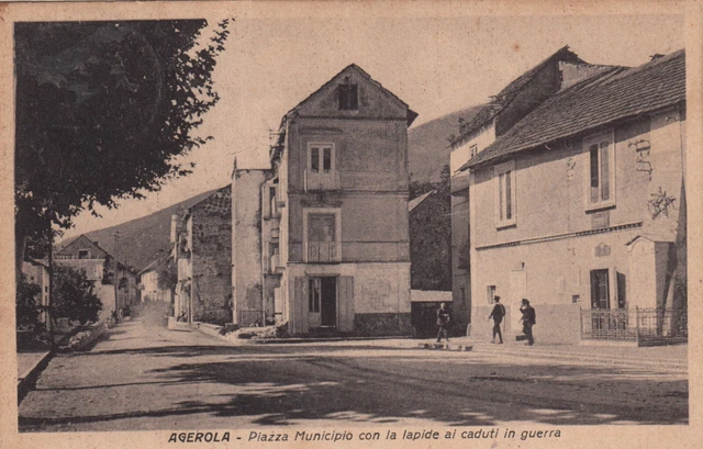 23-24153 - Napoli Agerola - Piazza Municipio Viaggiata 1933 Fb Asportato