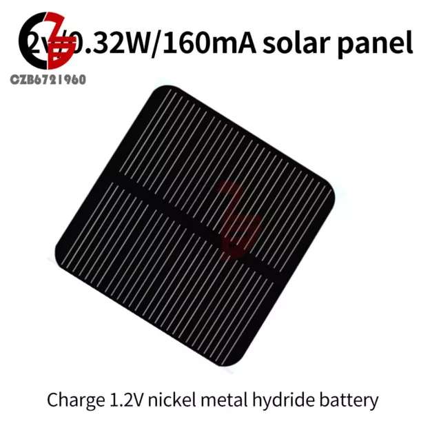 160mA 2V 0.32W Solar Panel Power Generation Panel For1.2V Photovoltaic Panel DIY