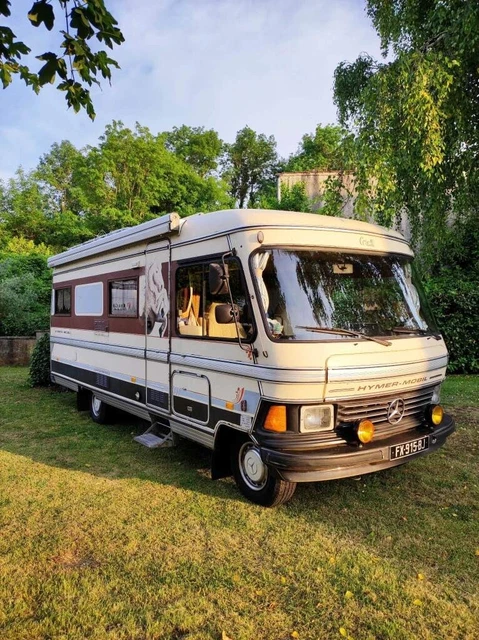 Camping-car de collection Mercedes HYMER 660S Intégral de 1981. 2ème main.