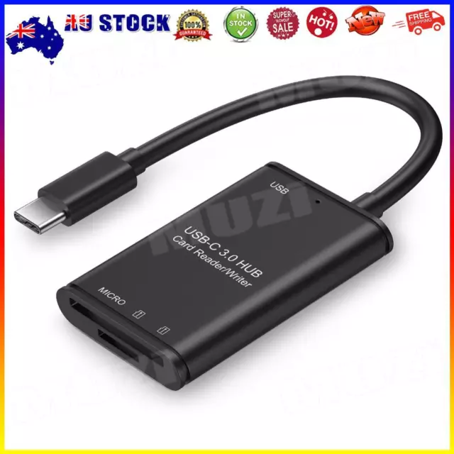 USB 3.1 Type C to USB 3.0 OTG Adapter Secure Digital TF Memory Card Smartphone #