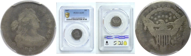 1807 Bust Dime PCGS AG-3