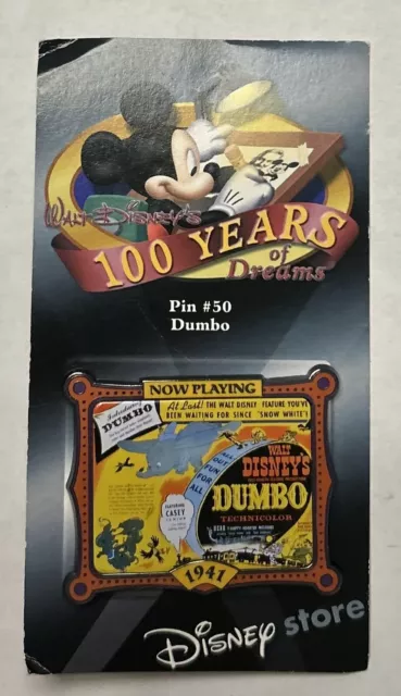 Disney Store - 100 Years of Dreams - Dumbo Movie Poster Pin
