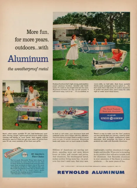 1957 Reynolds Wrap Aluminum Foil Freshness Food Woman Vintage Print Ad  24758