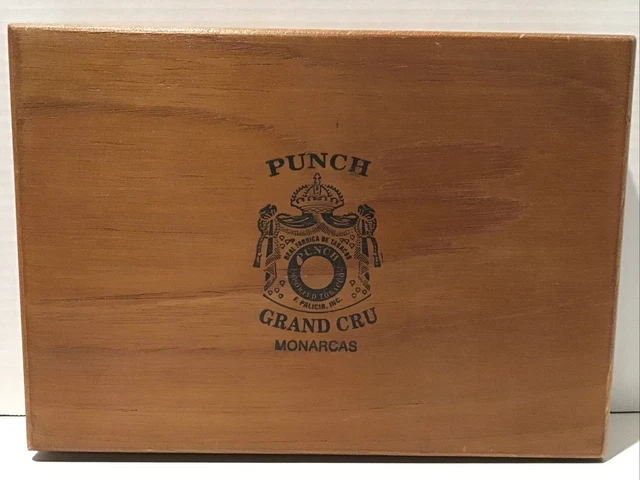 Punch Grand CRU Monarcus hand made 10 count cigar box Spanish Honduras BOX ONLY