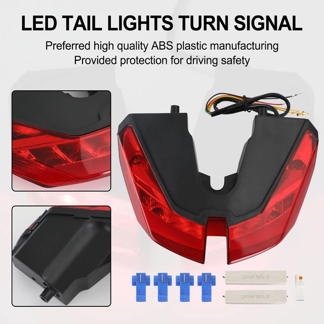 Tail Lights Turn Signal For DUCATI HYPERMOTARD 821 939 950 SP 2012-21 Red Y3