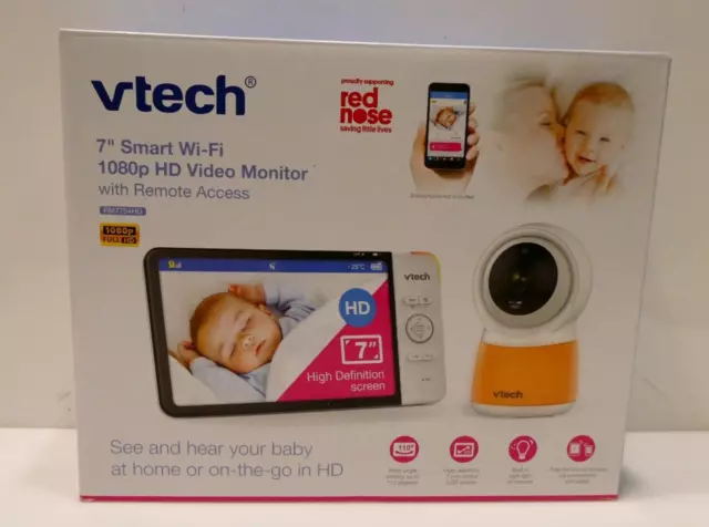 Vtech RM7754HD 7" Colour Parent Unit, Smart Wi-Fi, 1080P HD Video Baby Monitor