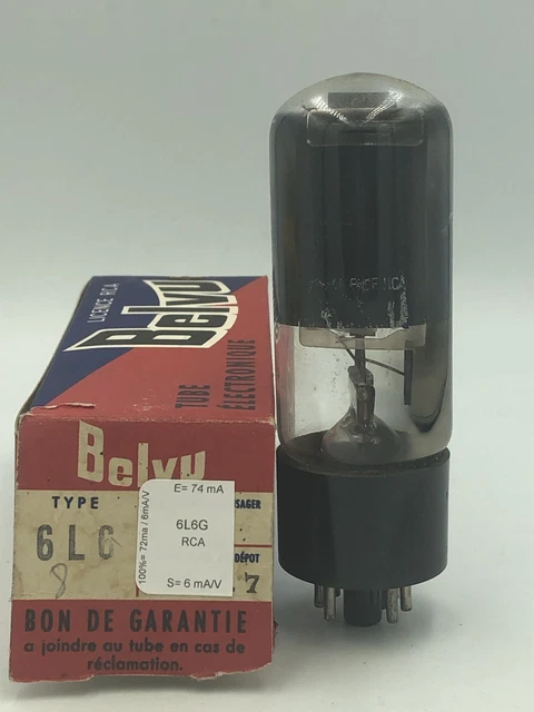 Lampe RCA 6L6Y Metal NOS - Tube à Vide Vintage, Neuf Dans Sa Boîte D'origine (NIB), Marque Mullard