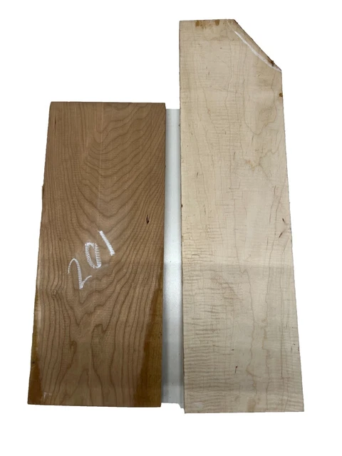 2 Pack, Flame maple+ Cherry  Thin Stock Lumber Board - Wood Crafts   #201