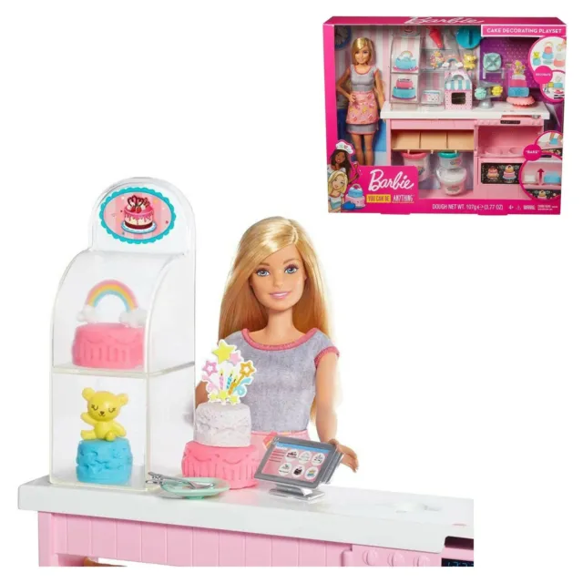 bambola barbie pasticceria pasticcera personaggio chef playset gioco per bambine