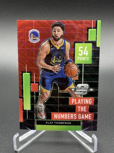 2022-23 Panini Contenders Optic Klay Thompson Playing The Numbers Game #9