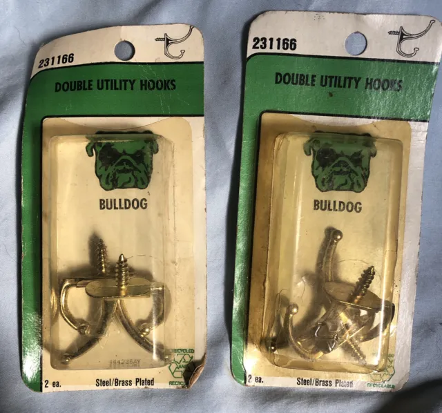 Bulldog Vintage Double Utility Hook #231166 2 Hooks Per Package. 2 Packs.