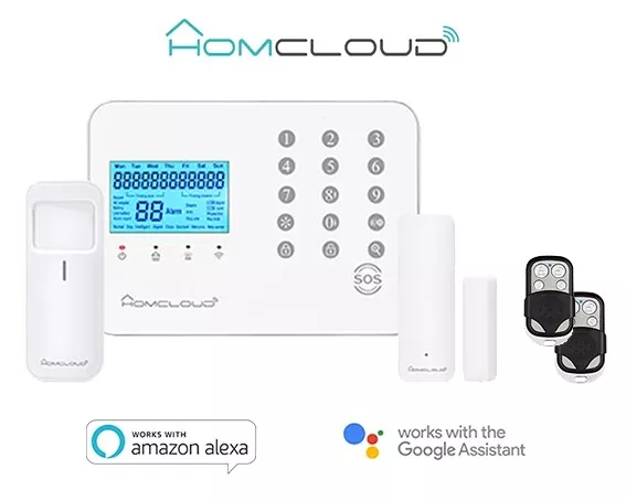 Kit Antifurto Casa Allarme Touch Screen Combinatore Gsm Alexa Google Home