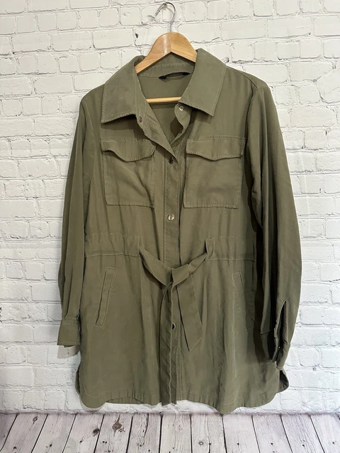 F&f khaki shacket discount