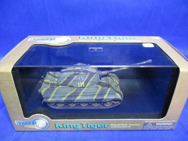 Dragon Armor King Tiger Henschel Turret France 1944 - 1/72 Maquette WWII