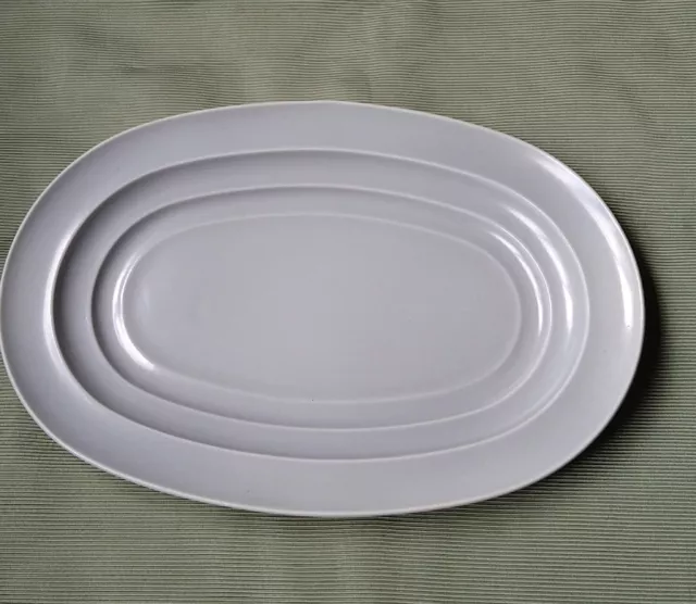 Small Grey Retro serving plate Branksome China Retro 1950s.Oval 30cm x 20cm