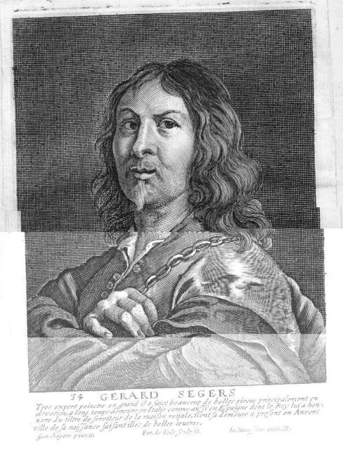 1660 - Gerard Seghers Painter Holland Baroque Copperplate Portrait
