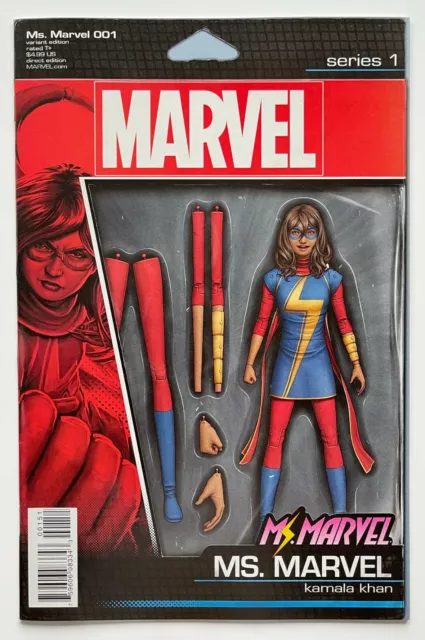 Ms Marvel #1 John Tyler Christopher JTC Action Figure Variant | NM | Marvel 2015