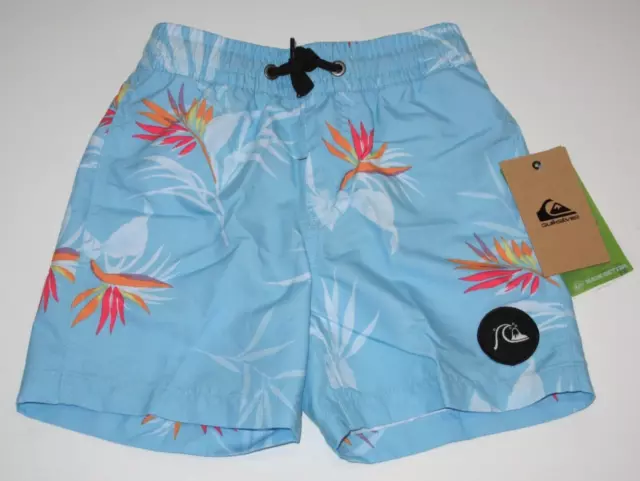 Quiksilver Toddler Boy's 4T Board Shorts Everyday Mix Volley Blue Elastic Waist