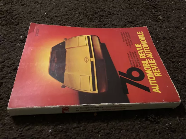 Automobil Revue 1976 Jahrbuch Automobile Auto Katalog Katalognummer