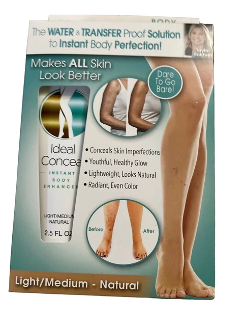 IDEAL OCUL~ Crema de maquillaje natural potenciador corporal instantáneo medio ligero 2,5 OZ e