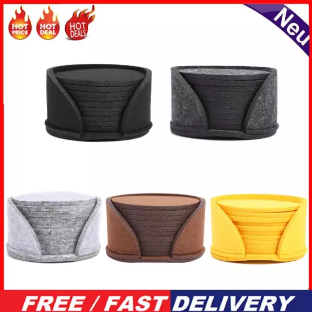 10pcs Cup Mat Pads Coaster Felt Table Placemat Kitchen Coffee Insulated Mats