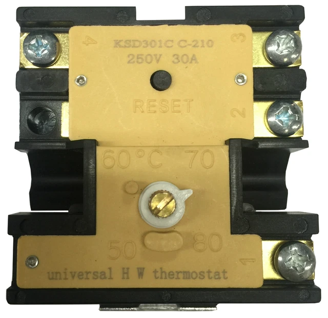KLIXON ELECTRIC Hot Water Heater Thermostat Adjustable 50-80C Klixon  20433-3-1 $38.95 - PicClick AU