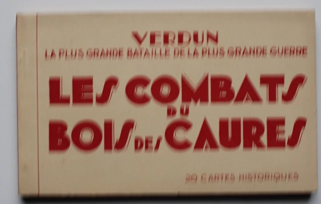 cpa notebook les Combat du Bois des Caures Battle of Verdun film Léon Poirier