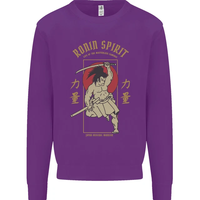Ronin Spirit Samurai Giappone Felpa Uomo Giapponese Maglione 9