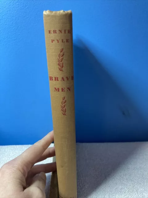 BRAVE MEN-Classic World War II Book-ERNIE PYLE-Henry Holt 1944- Hardcover