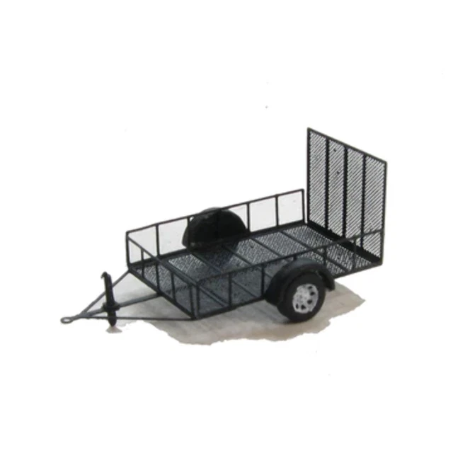 N Scale - Showcase Miniatures - 6' x 10' Utility Trailer Kit N Scale - Showcase Miniatures - 6' x 10' Utility Trailer Kit
