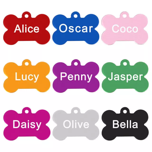 Pet Tag Dog Name Engraved Cat Personalised Tags Puppy Custom Collar Customised