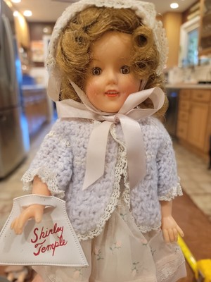 Vintage Shirley Temple 12" Doll ST-12 Ideal 1950's W Original Outfit Purse Stand