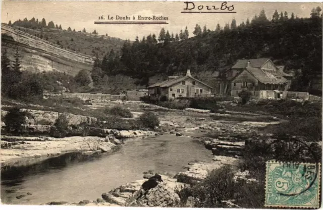 CPA Le DOUBS a Entre-Roches (183344)